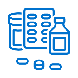 Icon representing clinical supply sourcing for comparator drugs and ancillaries