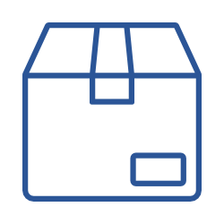 Icon representing clinical packaging and labeling services