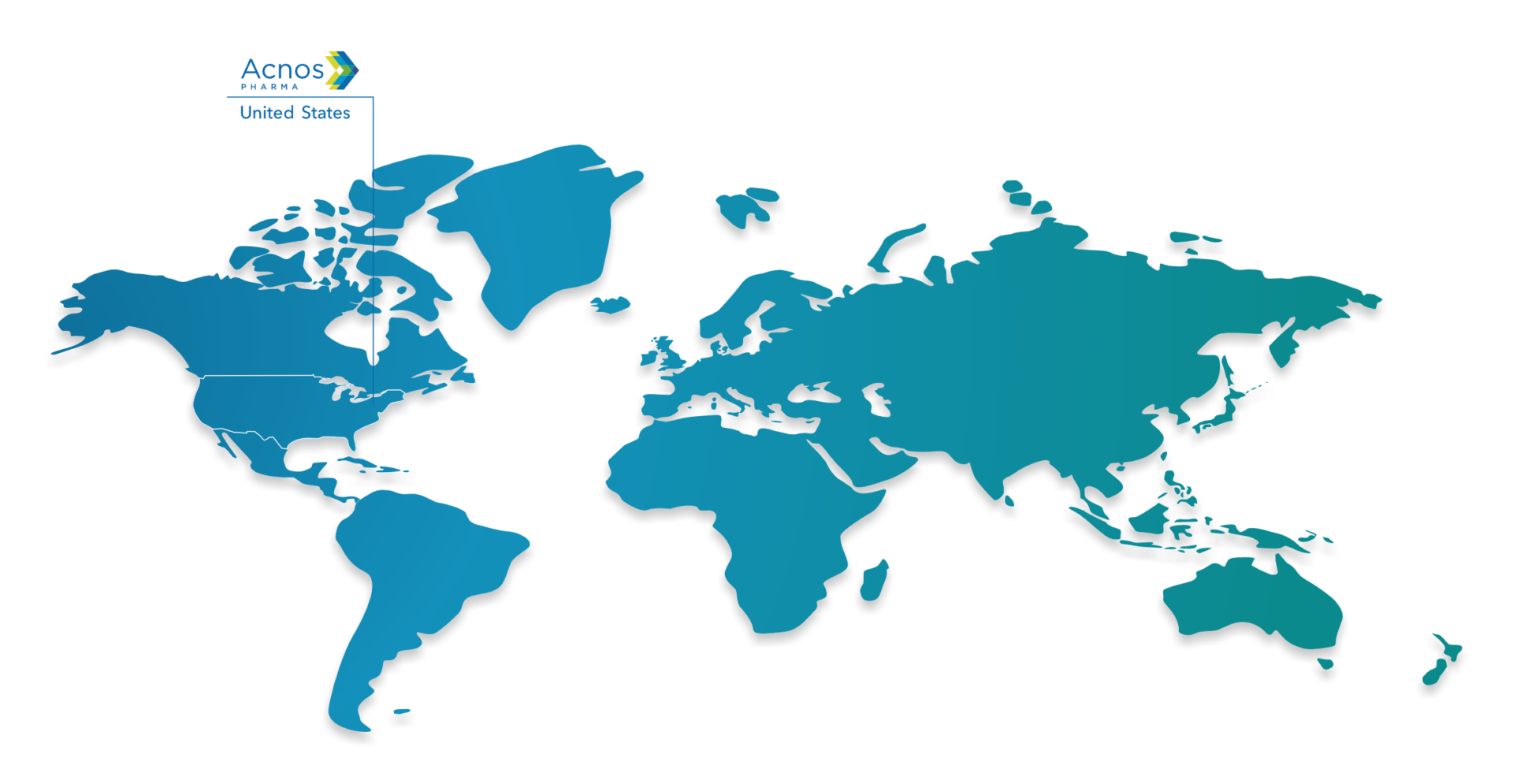 Map showing Acnos Pharma’s location in the USA